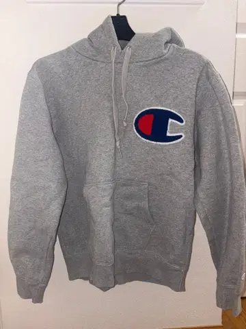 Champion 그레이 후드티 M 사이즈