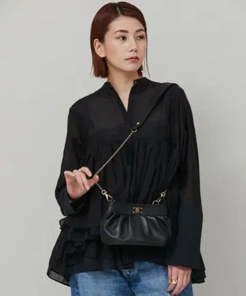 [ 새상품급 ] 시타 파란티카 캘런솔로지 별주 숄더백 블랙