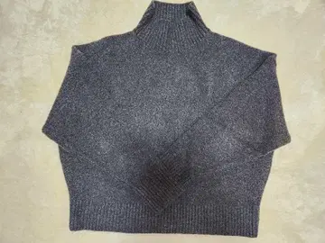 ZARA 자라 터틀넥 하이넥 니트 그레이