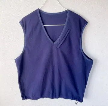 koti 코티 네이비 V넥 플리스 베스트 L