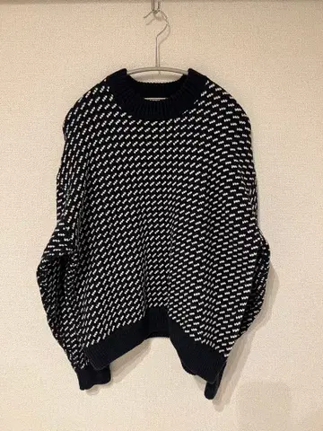 L.L.Bean 네이비 화이트 긴팔 니트 M