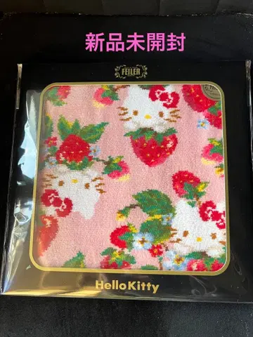 FEILER 키티 최신작 미개봉 새상품 페이러 딸기 무늬