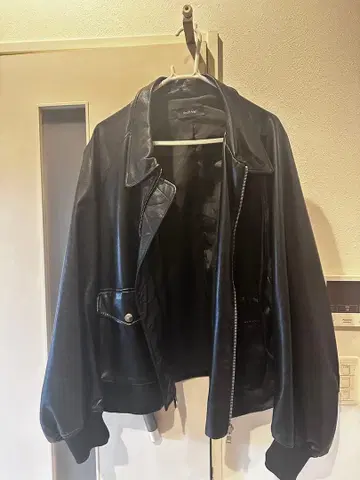 Knuth Marf 블랙 가죽 자켓