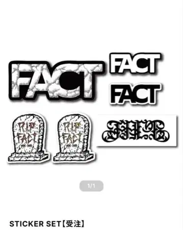 [판매 종료] FACT 스티커 세트