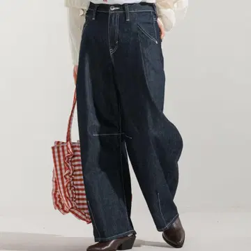 SOMETHING x FREAK'S STORE 턱 커브 와이드 커브 데님