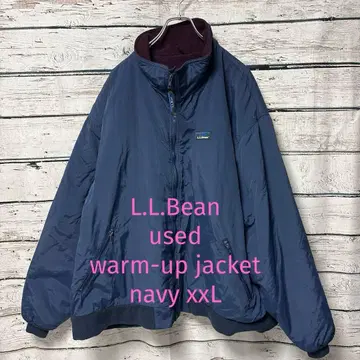 [ 엘엘빈 ] used 워밍업 자켓 안감 플리스 네이비