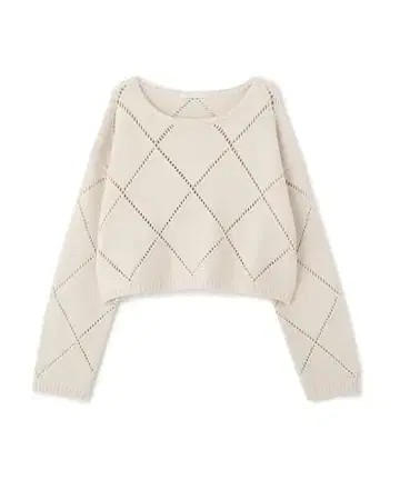 새상품 PROPORTION BODY DRESSING 아이렛 숏 니트