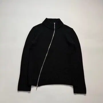 Made in Italy 디아고날 집 드라이버 니트