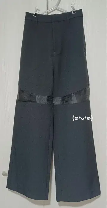 HARE 시어 스위칭 팬츠 블랙