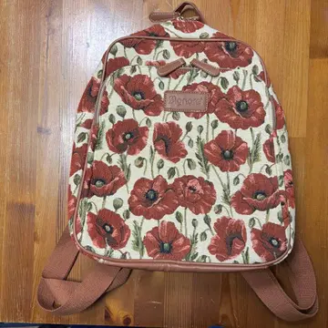 Signare 꽃무늬 캔버스 백팩