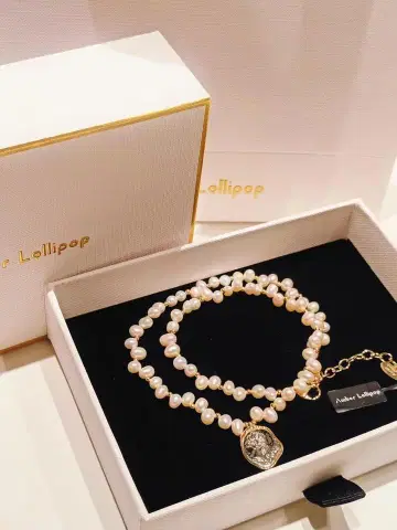 담수 진주 목걸이 작은 펜던트 여성용 멋진 기프트로