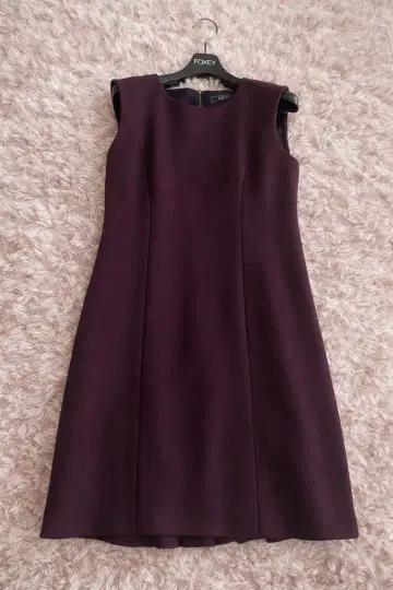 FOXEY 부티크 라인 원피스 38 플럼