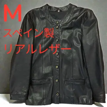 스페인산 M 사이즈 리얼 가죽 자켓 아우터