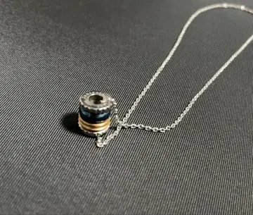 BLESS 실버 골드 원통형 목걸이