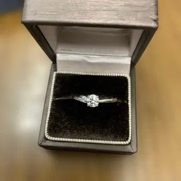 플라티나 다이아몬드 반지 0.38ct 사이즈 12호