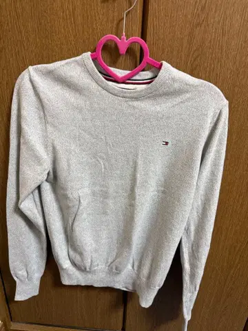 TOMMY HILFIGER 그레이 긴팔 스웨터 XS