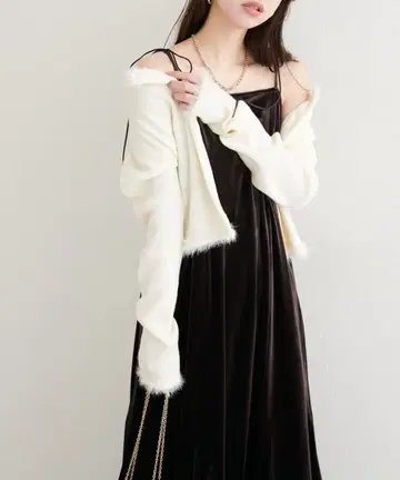 내추럴 꾸뛰르 멀티 리본 머메이드 원피스