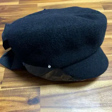 카시라 장미색 모자 큰 백리본