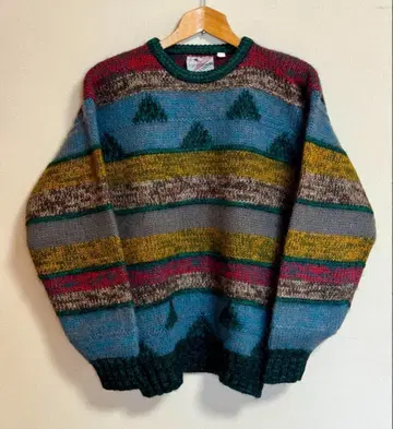 미사용 새상품 니트 구제 의류 빈티지 울 프랑켄슈타인 레트로