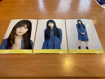 노기자카46 [ 이케다 에레나 ] 데님 원피스 브로마이드 3종 컴프