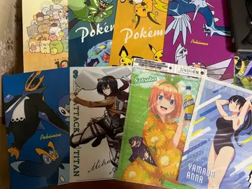 애니메이션 클리어 파일과 Liyuu 포스터 세트