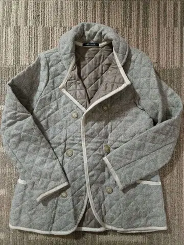 트래디셔널 레더웨어 퀼팅 자켓 그레이 사이즈 32