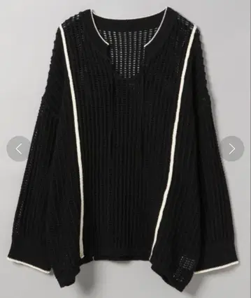 [ JEANASIS ] 메쉬 니트 블랙