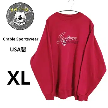 빈티지 USA 구제 의류 90s MLB 트레이닝복 속기모 레드 XL