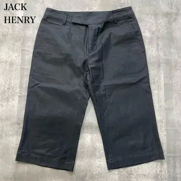 잭 리 [ S ] 크롭 팬츠 하프 무릎 아래 스트레이트 라인 광택