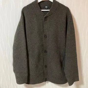 [새상품급] 유니클로 수플레얀 가디건 한정판 MUJI 브라운