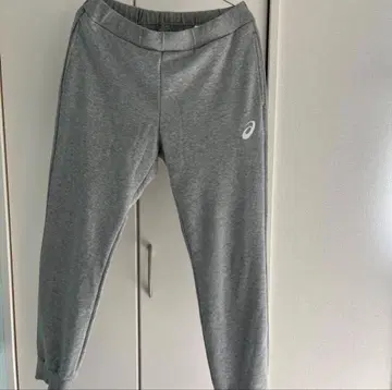 아식스 ASICS 여성용 스웨트 팬츠 조거 팬츠 그레이