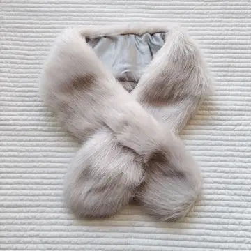 미사용 로트레아몽 인조 모피 티펫