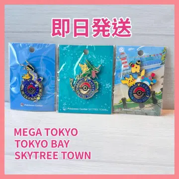 당일 발송 포켓몬 센터 핀 배지 세트 스카이트리 메가도쿄