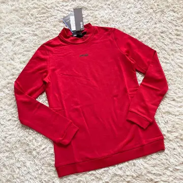 미사용 PING 핑 긴팔 하이넥 셔츠 더블 페이스 빨간색 여성용 S