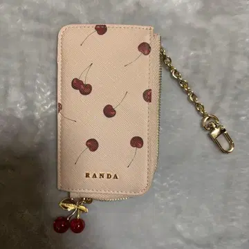 RANDA 체리 프린트 프래그먼트 케이스 핑크 카드