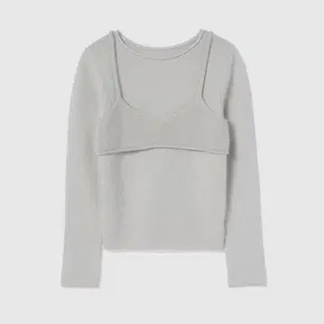 라쿤 울 뷔스티에 니트