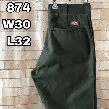 디키즈 874 워크 팬츠 그린 자수 30 x 32