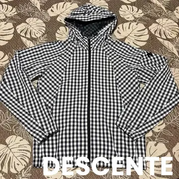 DESCENTE(데상트) 마운틴 파카 깅엄 체크 패턴 자켓