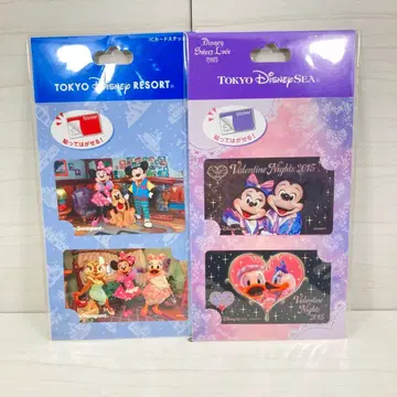 디즈니 리조트 IC 카드 스티커 2세트