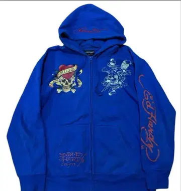 Ed Hardy 에드하디 양면 로고 지퍼 후드티 후디