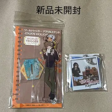 월드 트리거 휴스&요타로 아크릴 스탠드, 키링 2개 세트