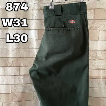 디키즈 워크 팬츠 874 자수 로고 그린 31 x 30