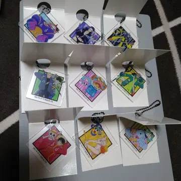 원피스 아크릴 키링 9개 세트 다이소