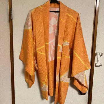 쇼와 레트로 다이쇼 로망 시보리 긴 겉옷 실크