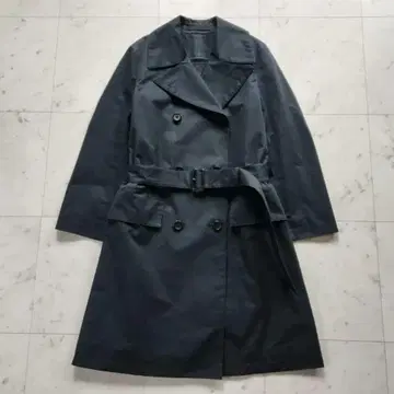 새상품급 마가렛호웰 블랙 울 라이너 포함 트렌치코트 면 일본제