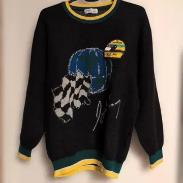 F1 아일톤 세나 3000벌 한정판 니트 스웨터