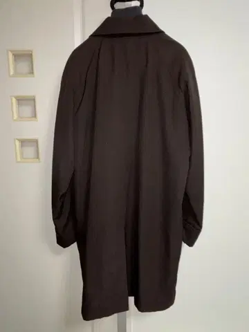 새상품급 HIROKO KOSHINO 남성용 스텐카라 코트 브라운 라이너