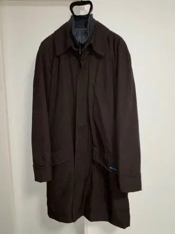 새상품급 HIROKO KOSHINO 남성용 스텐카라 코트 브라운 라이너