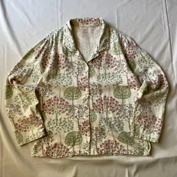 레어 00s 파자마 셔츠 그런지 Y2K 헤이세이 인기 구제 의류 레트로