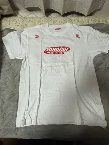 한 번만 착용 무라쉬 게이밍 무라게 T셔츠 L 사이즈 흰색 화이트